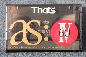 Thats as:IV Metal type IV 60 minute cassette tapes. Factory packaging. - Picture 1 of 4