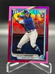 2024 Bowman Chrome OSLEIVIS BASABE FUCHSIA REFRACTOR /299 #76 - Bild 1 von 2