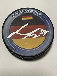 Disco de Hockey Nikita Alexandrov Firmado Equipo Alemania Autografiado b - Imagen 1 de 1