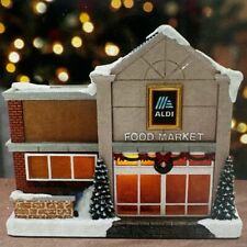 New 2023 Merry Moments Aldi Store LED Light Up Holiday Village House