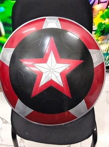 Scudo Guardiano Nero 22" Marvel Replica Armatura da Battaglia Eroe Cosplay Prop - Foto 1 di 6