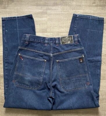 Y2K Vintage DTEK Carpenter Jeans Men’s 34x34 Black Baggy Skate Wide Leg - Image 1 of 4