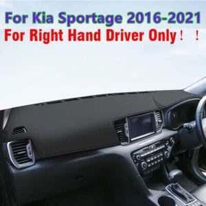 Leather Dashboard Dash Cover Protector Mat Pad RHD For Kia Sportage 2016-2021 - Picture 1 of 5
