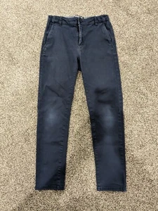 H&M Orignls BLUE Boys Dress Pants Chinos size 11/12 VGUC - Picture 1 of 2