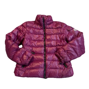 Moncler Bady Giubbotto Damen Daunen gefütterter Mantel Größe 1 XXS ~ WEINROT kostenloser Versand - Bild 1 von 24