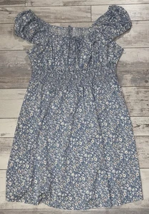 Flowery Cap Sleeve Sundress size 2XL - Blue/Flowers - NEW     B - Picture 1 of 7
