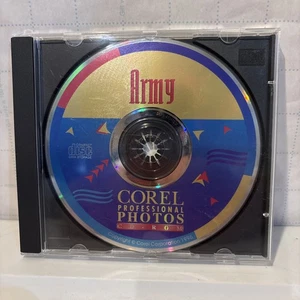 Corel Professional Photos ARMY PC CD-ROM Windows 3.1 Vintage Software 1993 LE - Picture 1 of 4