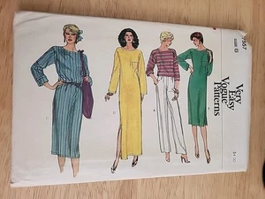 Very Easy Vogue 7557 Sz 8 Top Tunic Dress FF UC - Picture 1 of 3