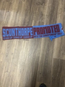 Scunthorpe Promoted Into The Championship 2007-Football Scarf-Mint Condition - Picture 1 of 2