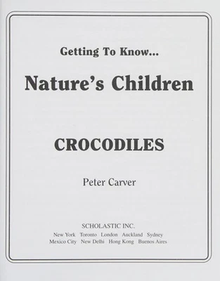 Getting to Know...Nature's Children, Crocodiles & Kangaroos Peter - Image 1 of 2