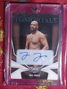 Jon Jones 2025 Panini Combat Anthology MMA Card Combat Immortals Autographed #2 - Picture 1 of 3
