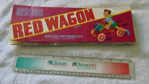DEALER LOT OF 100 VINTAGE ORGINAL RED WAGON CRATE LABELS - Picture 1 of 4