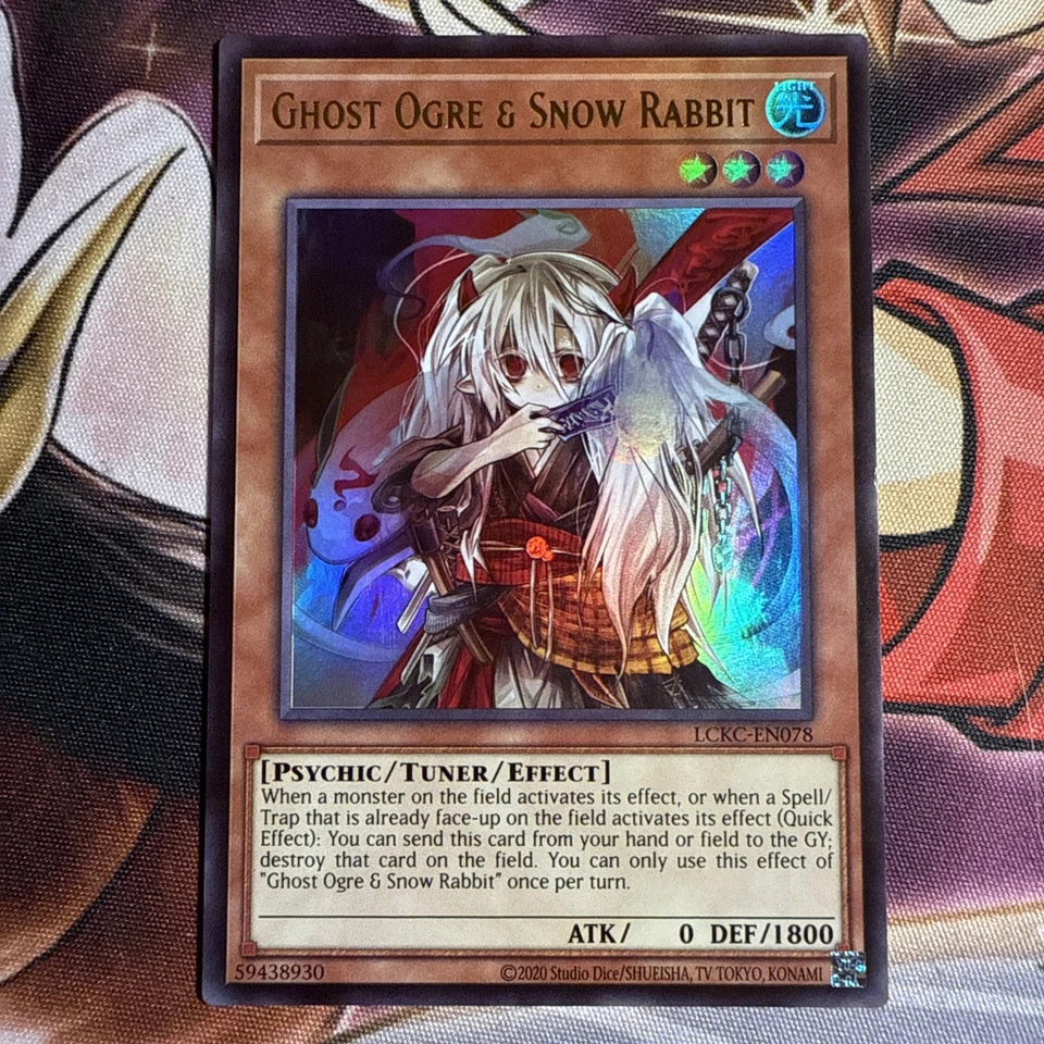 Yugioh Ghost Ogre & Snow Rabbit LCKC-EN078 Ultra Rare NM 2025  - Image 1 of 1