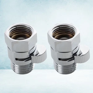 2 piezas desviadores de ducha cabeza de válvula de cierre adaptadores de grifo de ahorro de agua - Imagen 1 de 11