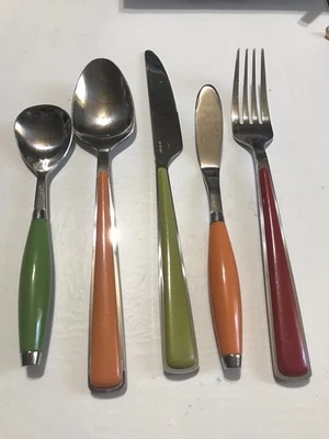 Fiesta Merengue Lote Varios Cubiertos Tenedor Cena Cuchillo Esparcidor de Mantequilla Cuchara de Azúcar Foto 1 de 4