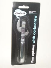 Chef Aid Stab in Can Crown Bottle Cork Screw Opener     W2144/B 