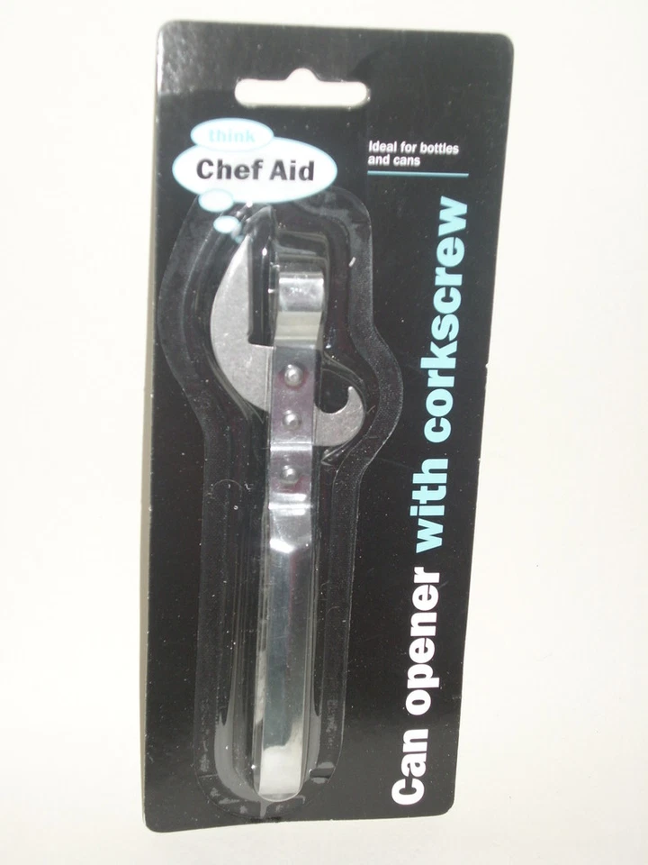 Chef Aid Stab in Can Crown Bottle Cork Screw Opener     W2144/B  - Image 1 of 1