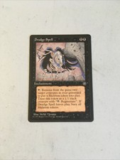 Magic the Gathering MTG 1995 Homelands -- Drudge Spell -- Black Enchantment Card