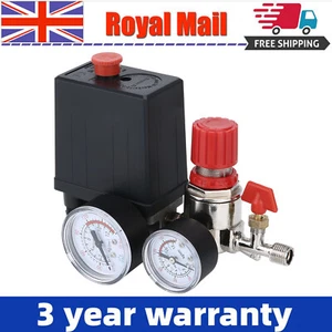 240V Air Compressor Pressure Switch Control Valve Manifold Regulator Gauges - Picture 1 of 12