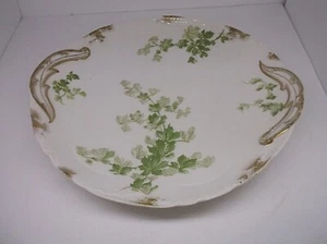 D & C Frankreich Delinieres Co grüne Rebe Efeu Sandwichteller 10 1/2" Limoges - Bild 1 von 6