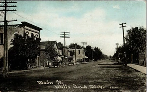 WHITE CLOUD, MICHIGAN - MAIN STREET - STERRATO - 1910 - VECCHIA CARTOLINA - Foto 1 di 2