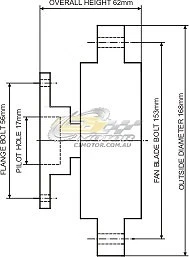 DAYCO Fanclutch FOR Mazda B2600 Nov 1991 - Sep 1998 2.6L 12V MPFI G6 — 第 1/1 张图片