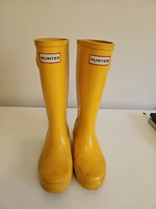 Hunter Regenstiefel Kinder Größe 10 gelb - Top Zustand! - Bild 1 von 7