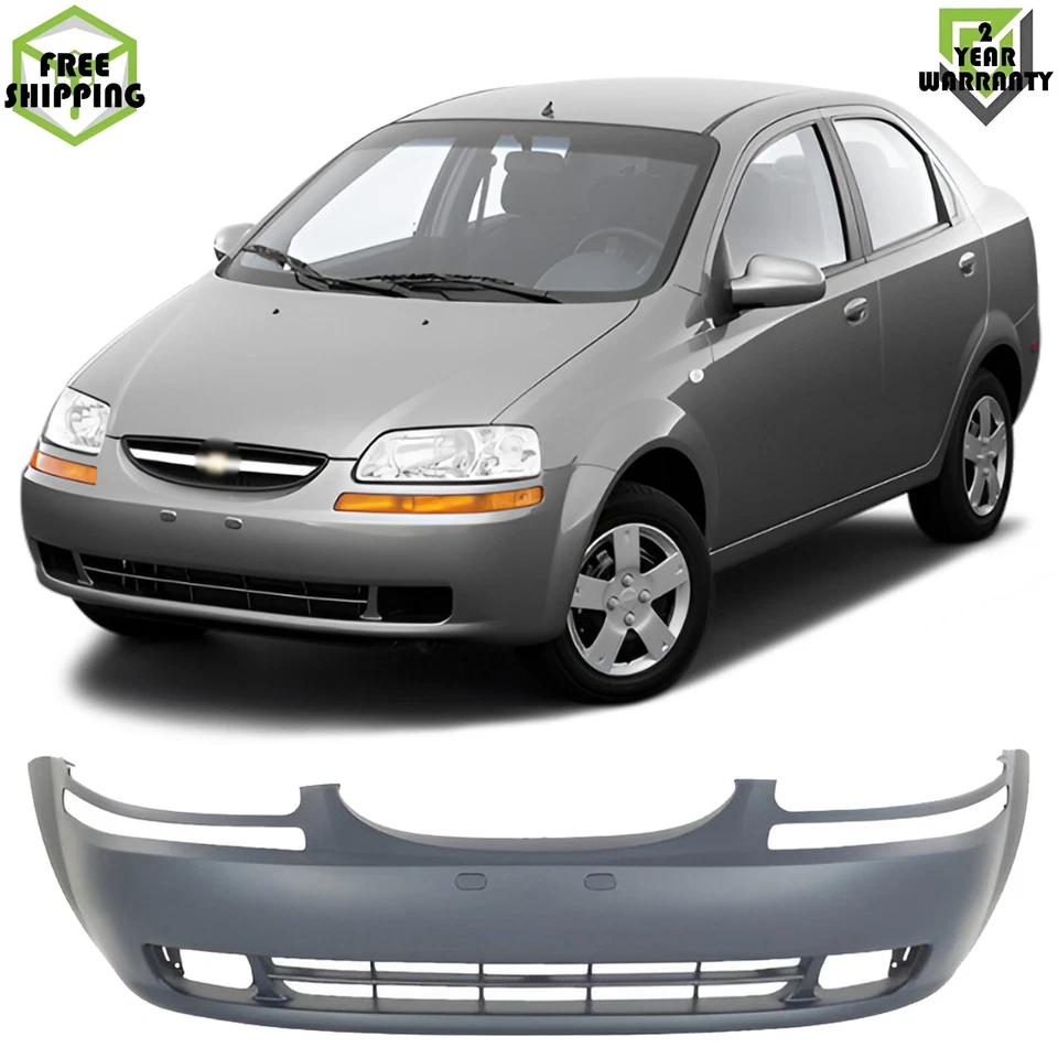 Front Bumper Cover Primed Plastic For 2004-2006 Chevrolet Aveo Foto 1 de 4