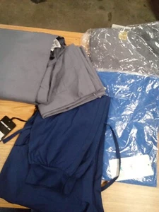 Multiple Brands Unisexed Nurse Scrubs Bundle All One Size Sz M 68BXBARE - Picture 1 of 8