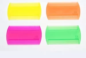 NIT LICE FLEA COMB PLASTIC PETS KIDS HAIR X1 FLUORO double sided - Picture 1 of 2