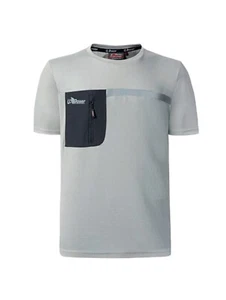T-shirt Manica Corta U-POWER Tasca Tessuto CHRISTAL Lime 2XL - Foto 1 di 1