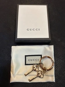 GUCCI Llavero Llavero Cadena Bolso Dije AUTÉNTICO De Colección Ken Oro GG Corazón Llave GP - Imagen 1 de 14