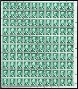 1048, Mint 25¢ Sheet of 100 Paul Revere Stamps Cat $165.00 - Stuart Katz - Picture 1 of 1