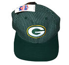 GREEN BAY PACKERS 90s VTG SnapBack Hat NWT Logo 7 NFL All Over Print Checked