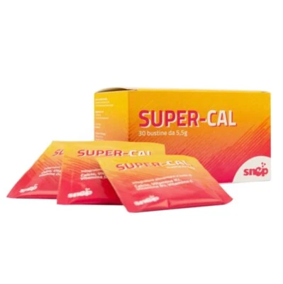 Super-Cal 30 sachets Food Supplement Italy Snep 100% Genuine