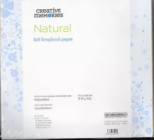 CREATIVE MEMORIES 8x8 NATURAL PAGES BNIP - Picture 1 of 1