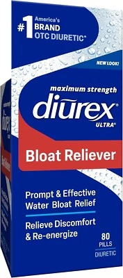 Píldoras de agua Diurex Ultra 80ct - Alivia la hinchazón, revitaliza, se siente menos pesado. Foto 1 de 4