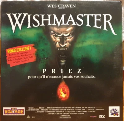 Laserdisc  Wishmaster Dolby Surround Widescreen Pal Francaise Version - Bild 1 von 2