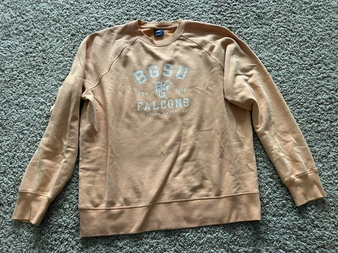 Outta Town BGSU Falcons Crew Neck Sweatshirt Size XL Pale Orange BowlingGreen OH Cover