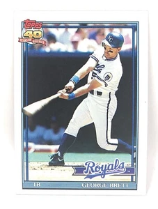 1991 Topps Baseball Card #540 - George Brett - Kansas City Royals - 1B - Picture 1 of 2