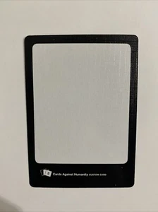 Black Blank Custom Card - Expansion #3 - Cards Against Humanity Card Game - Picture 1 of 2