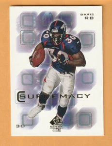 Terrell Davis Denver Broncos 2000 SP Auténtica Supremacía #S2 Georgia Bulldogs 9C - Imagen 1 de 2