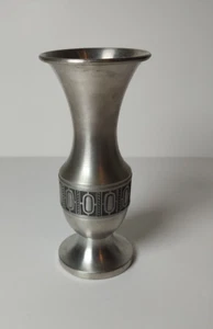 Vintage Norwegian Pewter 6.25" Tall Vase. - Picture 1 of 4