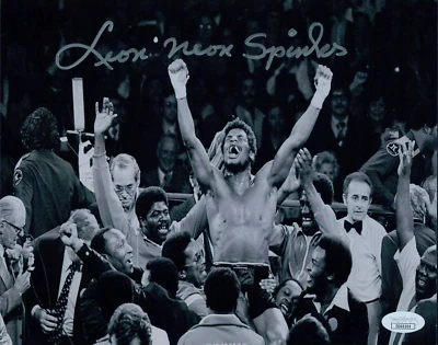 Leon Spinks Boxer Signed 8x10 Matte Photo JSA Authenticated - Image 1 of 2