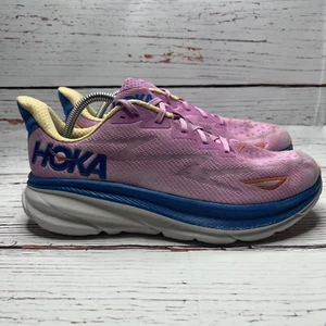 Hoka One One Womens Clifton 9 1127896 CSLC Pink Running Shoes Sneakers Size 11 B - Picture 1 of 9