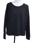 American Giant Women's Sweatshirt French Terry Crew Pullover USA Navy Blue XL
