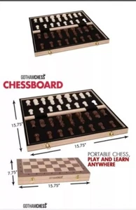 Gothamchess Chessboard Foldable Magnetic Pieces Levy Rozman Chess YouTube - Picture 1 of 7