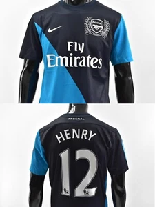 GUNNERS 2011-12 nike Arsenal Away Shirt Forward HENRY 12 TAGLIA M (adulti) - Foto 1 di 14