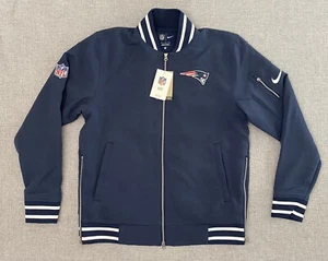 Nike On Field Mens Medium Sideline Coach Navy Full-Zip Bomber Jacket New - Picture 1 of 17