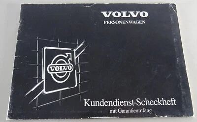 Chequera / Cuaderno de servicio en blanco Volvo 740 / 760 / 240 / 340 / 360 Stand 01/1985 Foto 1 de 3